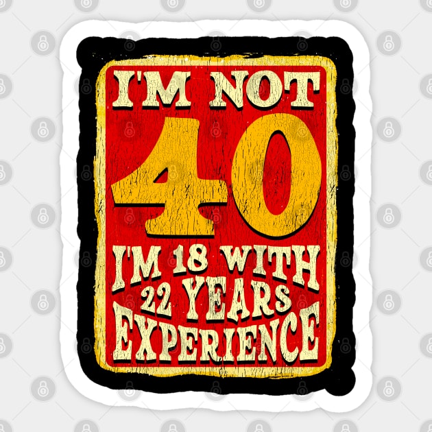 40th Birthday Sticker by lateefo